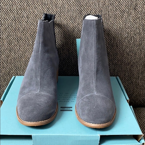 Toms Gray Ankle Booties - Picture 2 of 5